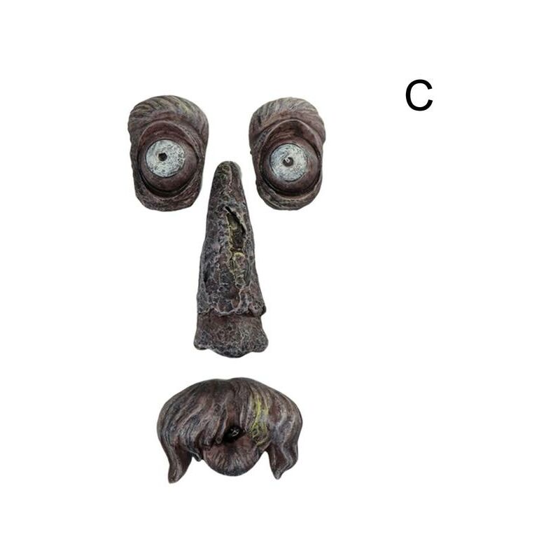 Bark Ghost Face Decoration Features Decoration
