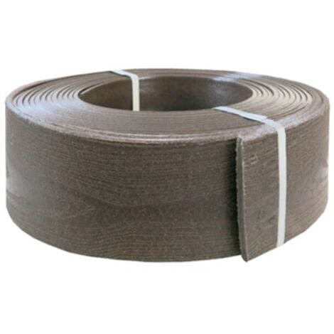 BARK recycelte Polyethylen-Kunststoffkante - Holzeffekt - 0,09 x 10 m - Braun Nortene