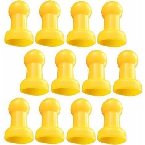 BARKBUSTERS 12 x Bouchons de Trampoline Capuchons de Poteau Accessoires de Trampoline 8x5cm Jaune -