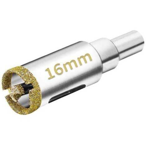 BARKBUSTERS  2 pièces Scie Cloche Diamantée 16mm Set avec Foret Guidage de Centrage, Scie Cloche Carrelage avec revêtement diamant, Foret trépan Diamant pour verre, carrelage, céramique, marbre, grani