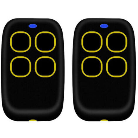 BARKBUSTERS 2PCSTélécommande portail universelle 4 en 1, télécommande rolling code universel multifréquence de 250 à 913 mhz. Radiocommande portail programmable version mise à jour avec liste de compa