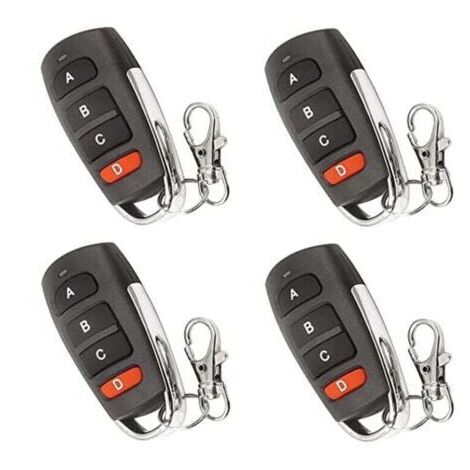BARKBUSTERS  4 Pièces Duplicateur Universel Télécommande Porte Garage Portail Clés Remplacement Compatible