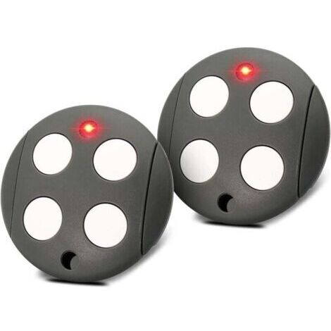 BARKBUSTERS 433,92 MHz Telecommande Portail, Lot de 2 Telecommande Porte de Garage Compatible avec Telecommande Mhouse GTX4, Rolling Code, 4 Canaux