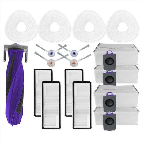 BARKBUSTERS Accessoires et pièces de rechange pour Freo Z Ultra : brosse principale, filtre HEPA, chiffon et sac à poussière.
