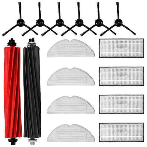 BARKBUSTERS Accessoires pour aspirateur robot Roborock S8 / S8+ : Pièces détachées, brosses latérales principales, lingettes de nettoyage, filtres HEPA, sacs à poussière