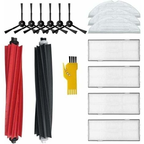 BARKBUSTERS  Accessoires pour roborock S8 S8+ Robot Aspirateur Pices de rechange 15 Packs 1 Jeu de brosses principales & 4 Filtres & 6 Brosses latrales et 3 Balais franges,Filtre Brosse Chiffon de Rec