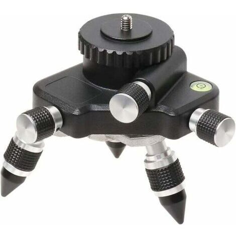 BARKBUSTERS Adaptateur de niveau laser – Base rotative à 360° pour connecteur de trépied de niveau laser de ligne, base de trépied pivotante pour adaptateur de niveau de 6,35 mm et 5/8