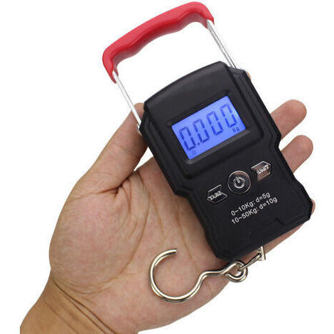 BARKBUSTERS Balance A Crochet Suspendue, Double Precision, Retroeclairage De L'Ecran Lcd, 50Kg / 5G