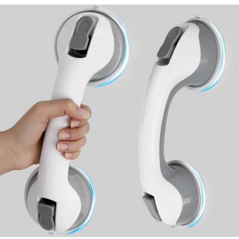 BARKBUSTERS Barres d'appui de douche (lot de 2) de 30 cm avec ventouses robustes pour une utilisation dans la baignoire et la salle de bain