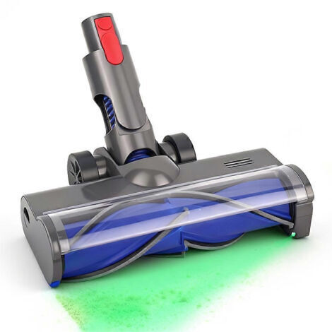 BARKBUSTERS Brosse d'aspirateur Roborock H6 H7 en forme de V avec poils turbo et phares pour sols durs et moquettes.