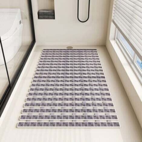 BARKBUSTERS Caillebotis Douche - Tapis de Baignoire Antidérapant - 69x40cm - Accroche Fiable avec Ventouses - Tapis de Bain Antifongique - Séchage Rapide