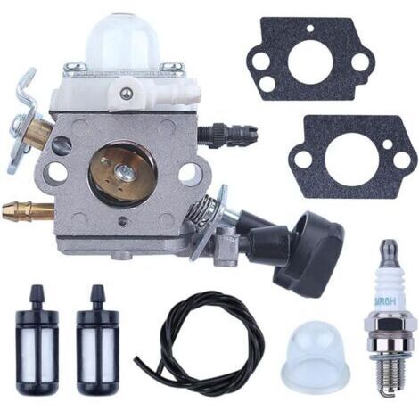 BARKBUSTERS Carburateur pour STIHL BG86 BG86 C BG56 SH86 Souffleur, Carburateur avec Joint + Filtre Essence + Tuyau Essence + Bougie Allumage Pièces de Rechange Carburetor Accessoire