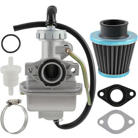 BARKBUSTERS Carburateur PZ20 Carburateur avec Valve Manuelle pour Moteur de Poche 4 Temps 50cc 70cc 90cc 110cc 125cc Mini Quad ATV Dirt Bike Pit Bike