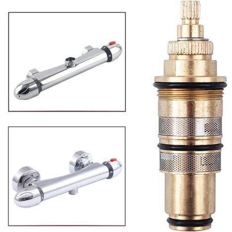 BARKBUSTERS Cartouche thermostatique de douche avec noyau thermostatique, robinet de lavabo en laiton facile à installer, cartouche thermostatique pour lave-linge