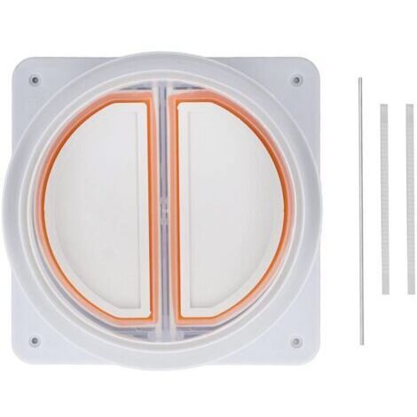 BARKBUSTERS  Clapet Anti-Retour Hotte Cuisine - Acier Inox + Joint Silicone (150-180mm)