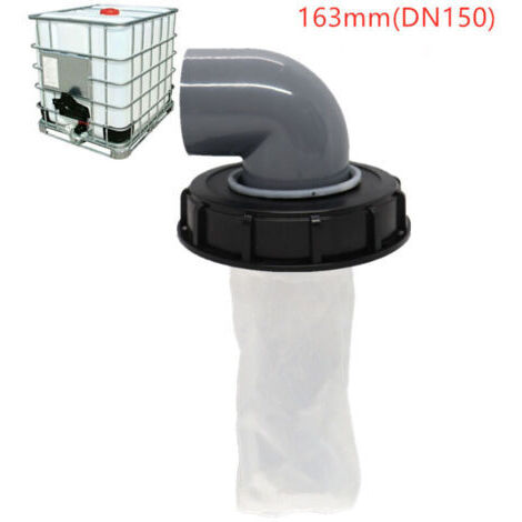 BARKBUSTERS Couvercle de Réservoir IBC avec Filtre en Nylon Lavable pour Réservoir d'eau de Pluie IBC 1000 litres,Filtre À Couvercle IBC Accessoires de Réservoir IBC,Filtre à Eau de Pluie en Nylon(noi
