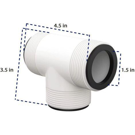 BARKBUSTERS Distributeur de tuyau en T pour piscine, compatible avec les pompes de piscine Intex Coleman (2 pièces), convient aux diamètres de 1,5 pouce.