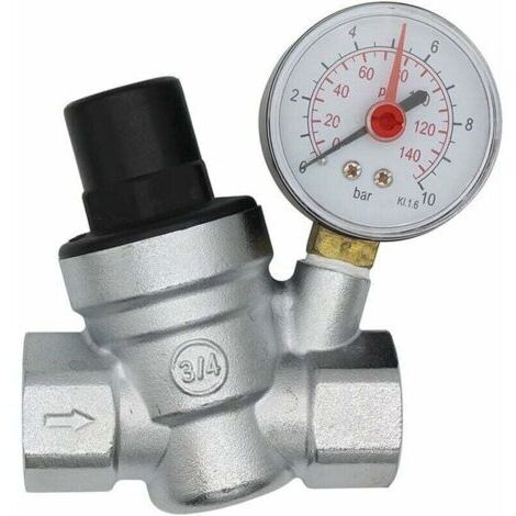 BARKBUSTERS DN20 reducteur de pression d'eau 3/4 pouce regulateur de pression eau avec manomètre