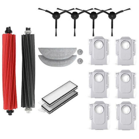 BARKBUSTERS Ensemble d'accessoires pour aspirateur robot Roborock S8 MaxV Ultra : lingette de nettoyage, sacs d'aspirateur, brosse latérale et filtre de rechange