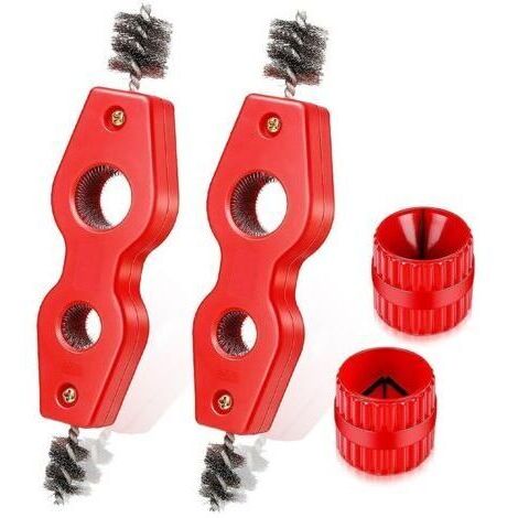BARKBUSTERS Ensemble de 4 outils d'ébavurage et de nettoyage pour tuyaux en cuivre et PVC et tubes flexibles en acier