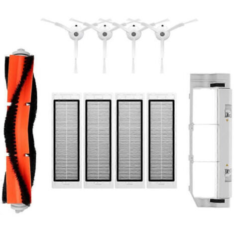 BARKBUSTERS Filtre HEPA pour aspirateur robot Xiaomi Mi 1/1S SDJQR01RR SDJQR02RR SDJQR03RR Roborock E3, S4, S4 Max, S5 et brosse latérale