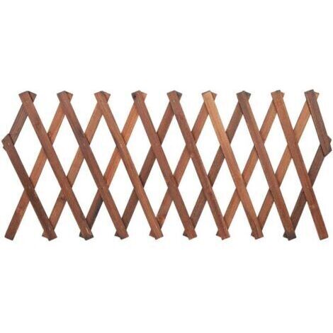 BARKBUSTERS  Focket Clôture en Treillis, étendue à 120 x 35cm, 155 x 30cm, 180 x 25cm, Mur en Treillis en Bois, Treillis Extensible en pin pour Plantes grimpantes, vignes et Fleurs pour la pièce A