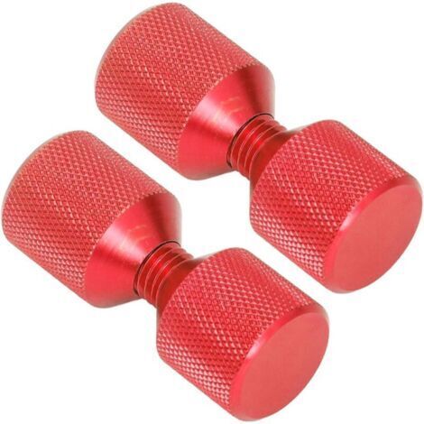 BARKBUSTERS Goupilles d'alignement de Premium, 2 Pièces, 1 1/8 Pouces Anodisées A um, Jeu de Broches à Double Trou pour Brides de 0.5 à 14 Pouces 150LB (rouge)