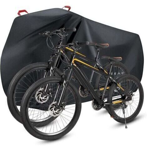 BARKBUSTERS Housse de vélo étanche XL – Tissu Oxford 210D résistant aux UV – Protection pluie, poussière, neige – Compatible 1 ou 2 vélos