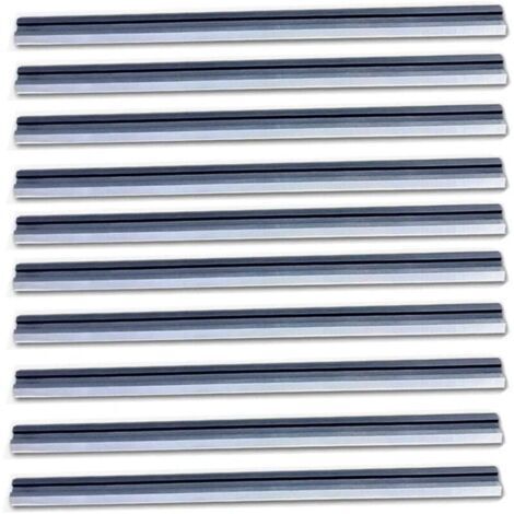 BARKBUSTERS Lames de raboteuse de 3-1/4 pouces, paquet de 10 lames de raboteuse de 82 mm de remplacement pour Bosch, Makita, DeWalt, Wen 6530, Ryobi, Craftsman et autres raboteuses portables (HSS)