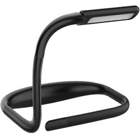BARKBUSTERS Lampe de lecture rechargeable pour le cou, lampe de chevet LED, luminosité réglable, 3 couleurs, bras flexible, idéale pour le tricot et les loisirs créatifs