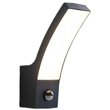 BARKBUSTERS LED Luminaire Exterieur avec Detecteur de Mouvement 9m/120° - Eclairage Exterieur Anthracite 12W 1000lm 6000K - IP44 Applique Murale