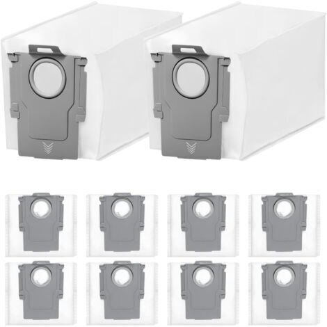 BARKBUSTERS Lot de 10 sacs à poussière pour aspirateurs robots Roborock G10S/G20/S7/S8/Q5