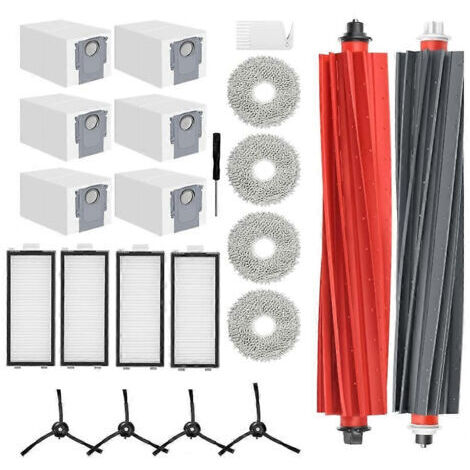 BARKBUSTERS Lot de 22 accessoires pour aspirateur Narwal Freo Z Ultra : brosse latérale rotative, filtre HEPA, lingette de nettoyage et sac à poussière.