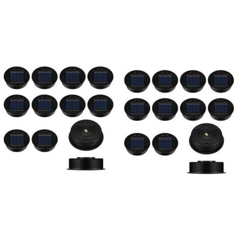 BARKBUSTERS Lot de 24 pièces de rechange pour lampes solaires, couvercles de lanterne à panneau LED étanches pour extérieur