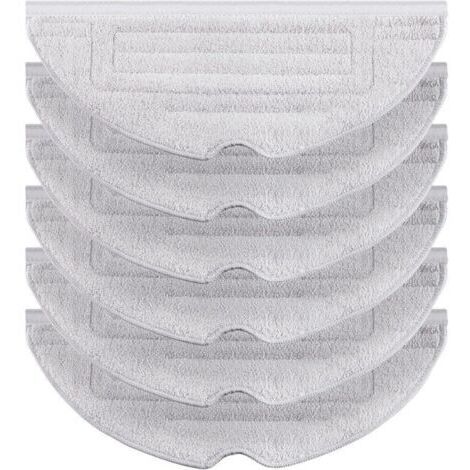 BARKBUSTERS Lot de 6 chiffons de nettoyage ioniques d'argent pour Roborock S8/ S8+/ S7 MaxV/ S7 MaxV Plus/ S7 MaxV Ultra/ S7 Pro Ultra/ S7/ S7+ Aspirateur robot VibraRise en microfibre VibraRise - Piè