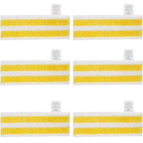 BARKBUSTERS  Lot de 6 Lingettes de Rechange en Microfibre Compatible avec Karcher Easyfix SC 1, SC 2, SC 3, SC 4, SC 5 Nettoyeurs Vapeur