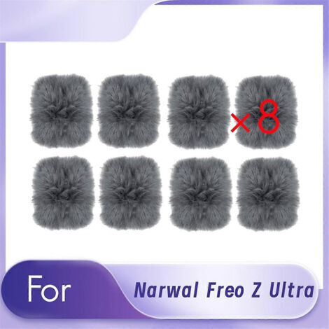 BARKBUSTERS Lot de 8 chiffons de plinthe pour aspirateur robot Narwal Freo Z Ultra - Accessoires de rechange Ultra D