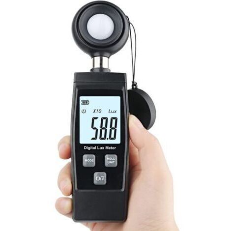 BARKBUSTERS Luxmètre pour la surveillance de l'intensité lumineuse ambiante, photomètre numérique, plage de mesure jusqu'à 200000 lux, pour la culture de plantes à LED