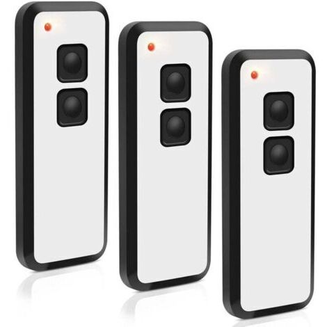 BARKBUSTERS Novoferm Lot de 3 émetteurs portatifs 433,92 MHz pour porte de garage Novotron 522, 524, 502 MAX43-2, 512 Mix 43-2, 2 canaux