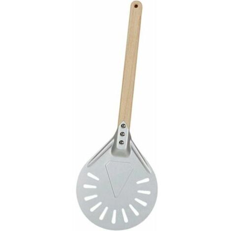 BARKBUSTERS Pelle professionnelle pour pizza avec manche long, disponible en diamètres 7/8/9 pouces, équipée de perforations pour une manipulation facile des pizzas.