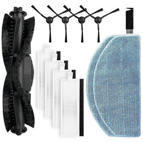BARKBUSTERS Pièces de rechange compatibles pour aspirateur robot Honiture G20 et G20 Pro : brosse principale et brosses latérales