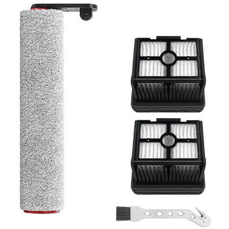 BARKBUSTERS Pièces de rechange pour aspirateur eau et poussière Dreame H12 Pro / H12 Plus / H12 Core : brosse douce, rouleau et filtre HEPA