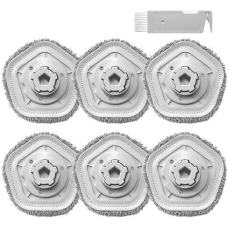 BARKBUSTERS Pièces de rechange pour lingettes de nettoyage pour aspirateur robot autonettoyant Xiaomi Dreame Bot W10 et W10 Pro