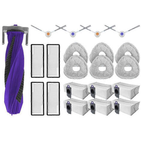 BARKBUSTERS Pièces détachées compatibles pour Narwal Freo Z Ultra : brosse latérale à rouleau, filtre HEPA, chiffon, sac à poussière, accessoires et consommables
