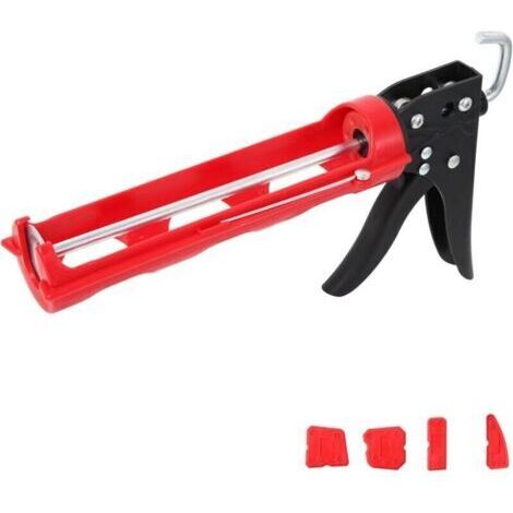 BARKBUSTERS Pistolet à Calfeutrer Sans Goutte Pistolet à Cartouche Pour Tubes de Silicone et Mastic Pistolet Applicateur Léger en Silicone Pistolet Pour Cartouche de 310 ML , Rapport de Poussée 15:1