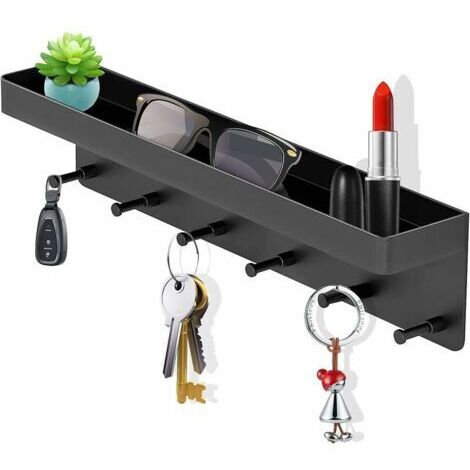 BARKBUSTERS  Porte Cle Mural En MéTal, Range Clé Mural, PatèRe Murale, Porte Manteau Mural, PatèRe De Porte, Manteau Mural, Manteau Crochets, Pour Salon, Salle De Bain Et Cuisine–Avec 6crochets