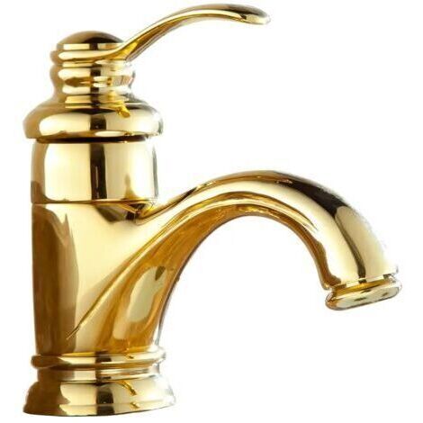 BARKBUSTERS Robinet d'archaïste en laiton massif, robinet de lavabo, de salle de bains, d'armoires, de lavabo Inter-plateforme, chaud et froid