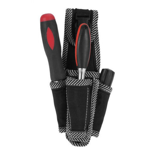 BARKBUSTERS Sac à outils multifonctionnel pour électricien, pochette de ceinture, support de rangement pour ceinture, noir