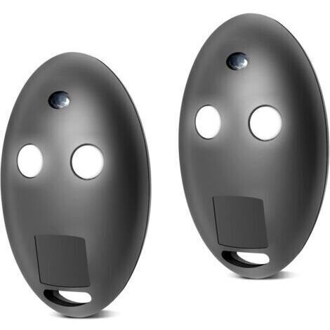 BARKBUSTERS Télécommande portail, lot de 2 télécommandes 433 MHz compatibles BFT MITTO2, 2 canaux, code tournant pour portails automatiques
