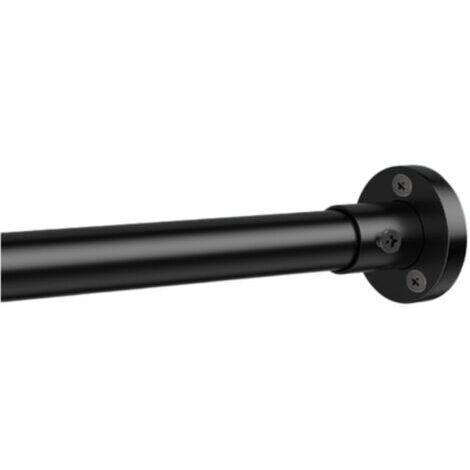 BARKBUSTERS  Tringle à linge perforée, tringle télescopique, tringle à rideau, tringle à rideau de douche, tringle à vêtements, extensible jusqu'à 80 cm